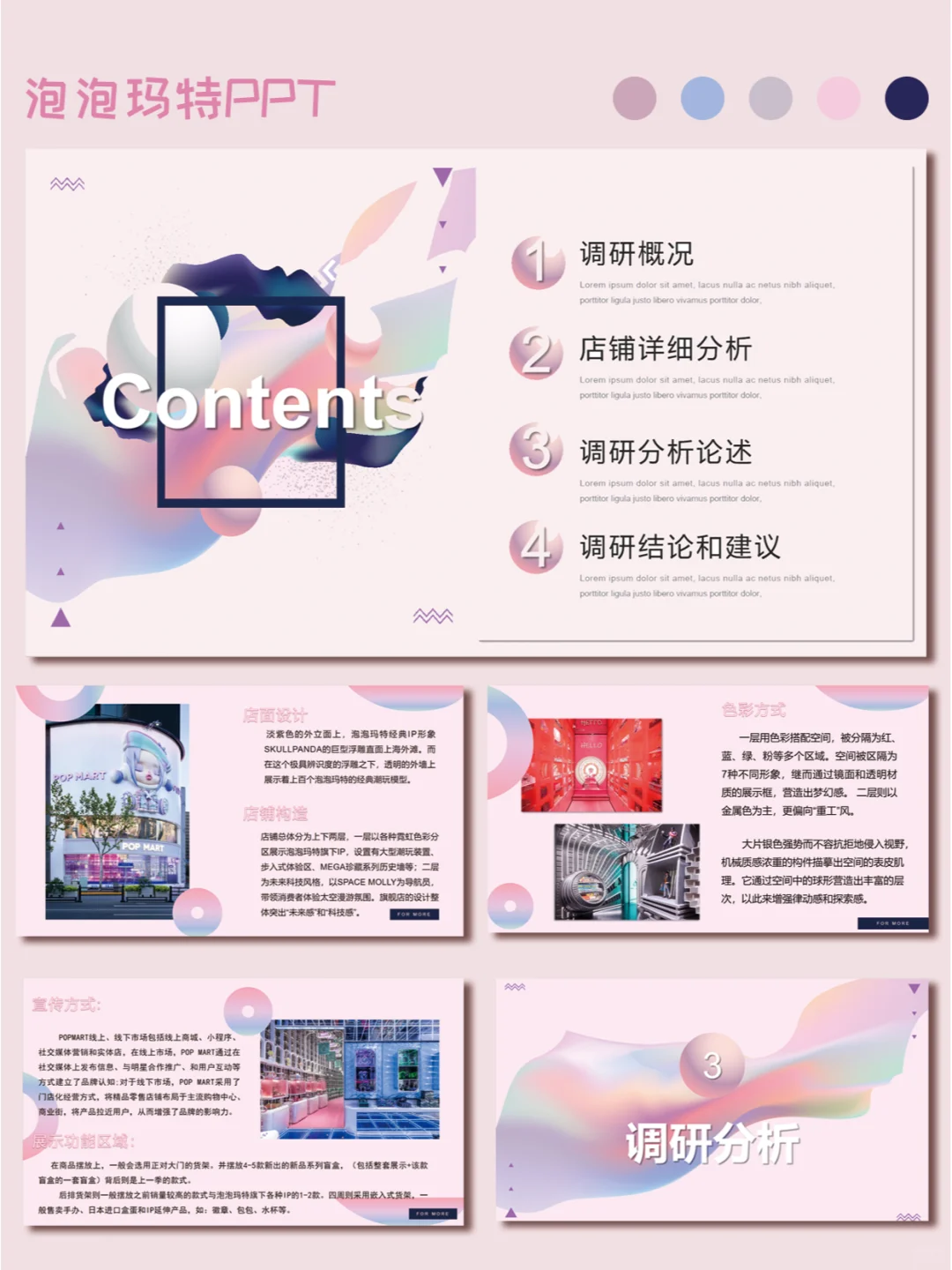 1.调研报告PPT|泡泡玛特系列