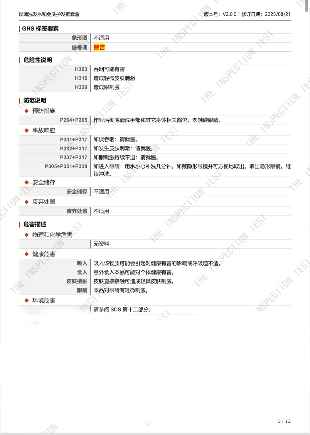 玫瑰洗发水套盒报告数据准确性