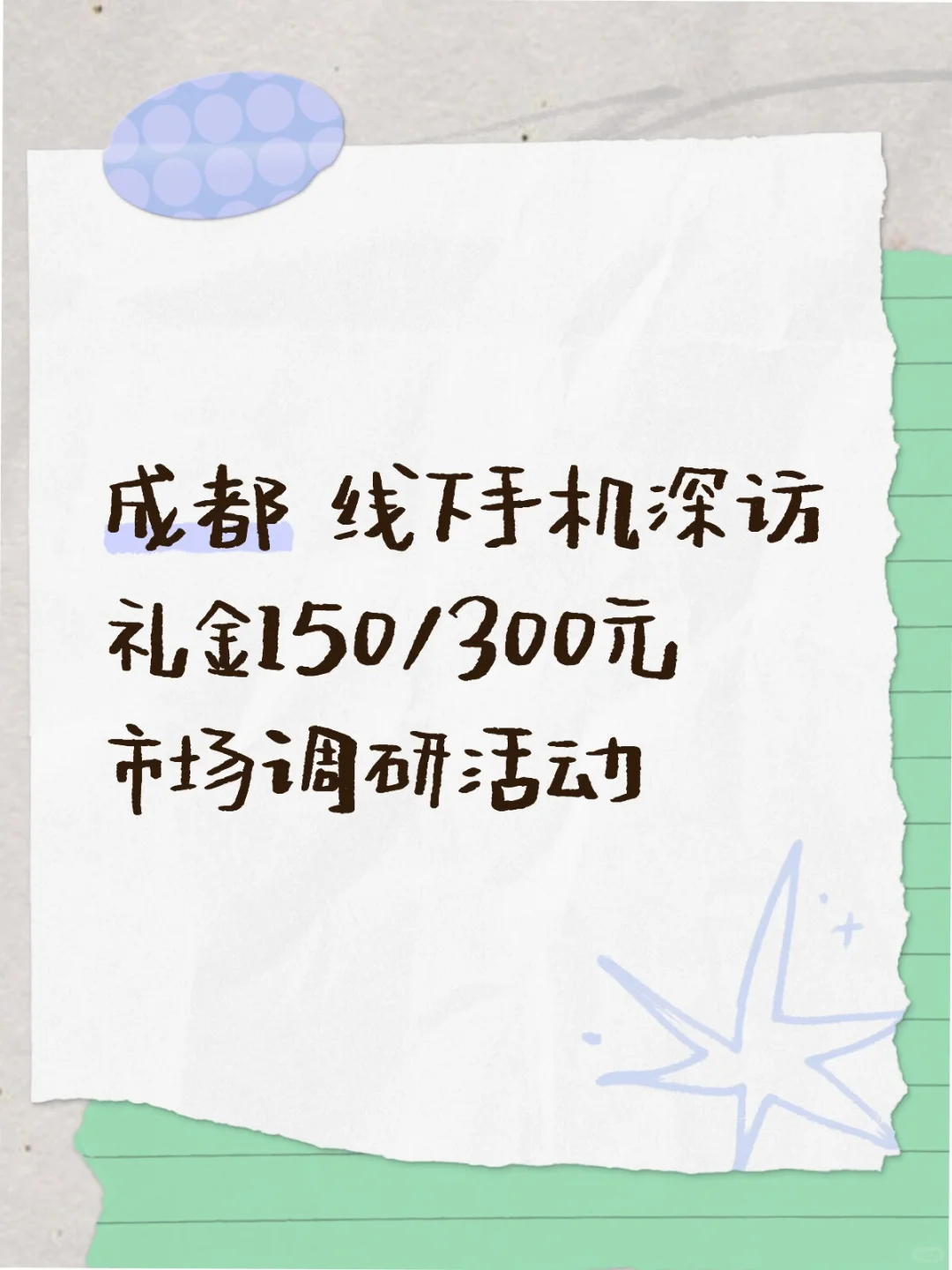 成都 线下手机深访 市场调研活动