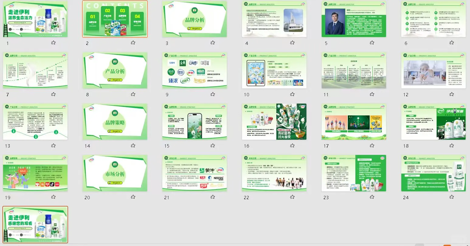 来感受伊利品牌~伊利品牌案例PPT分享