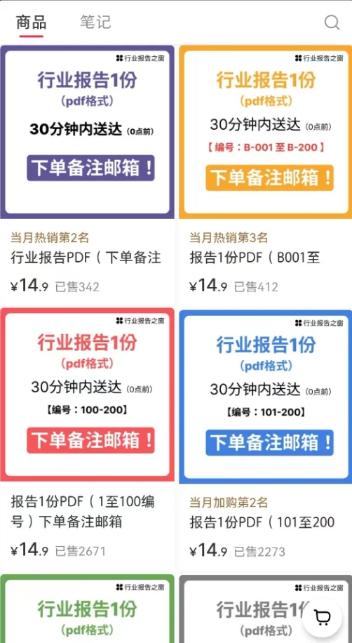 小红书卖行业报告