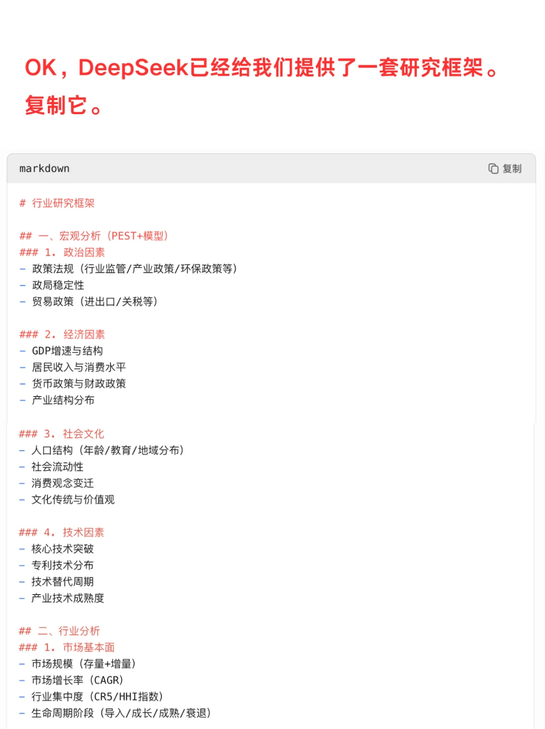 DeepSeek 做行业分析！专业报告+可视化图表