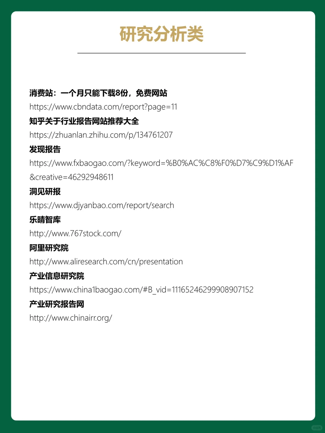 行业研报告|值得收藏的免费行业报告网站