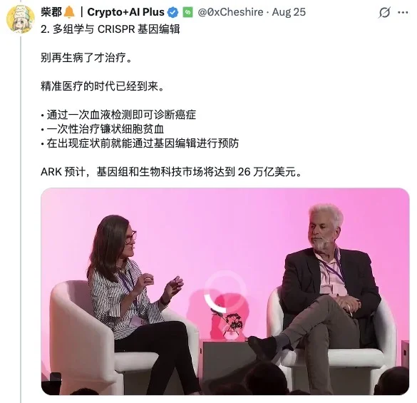 木头姐：这几个行业就在未来增长5000%