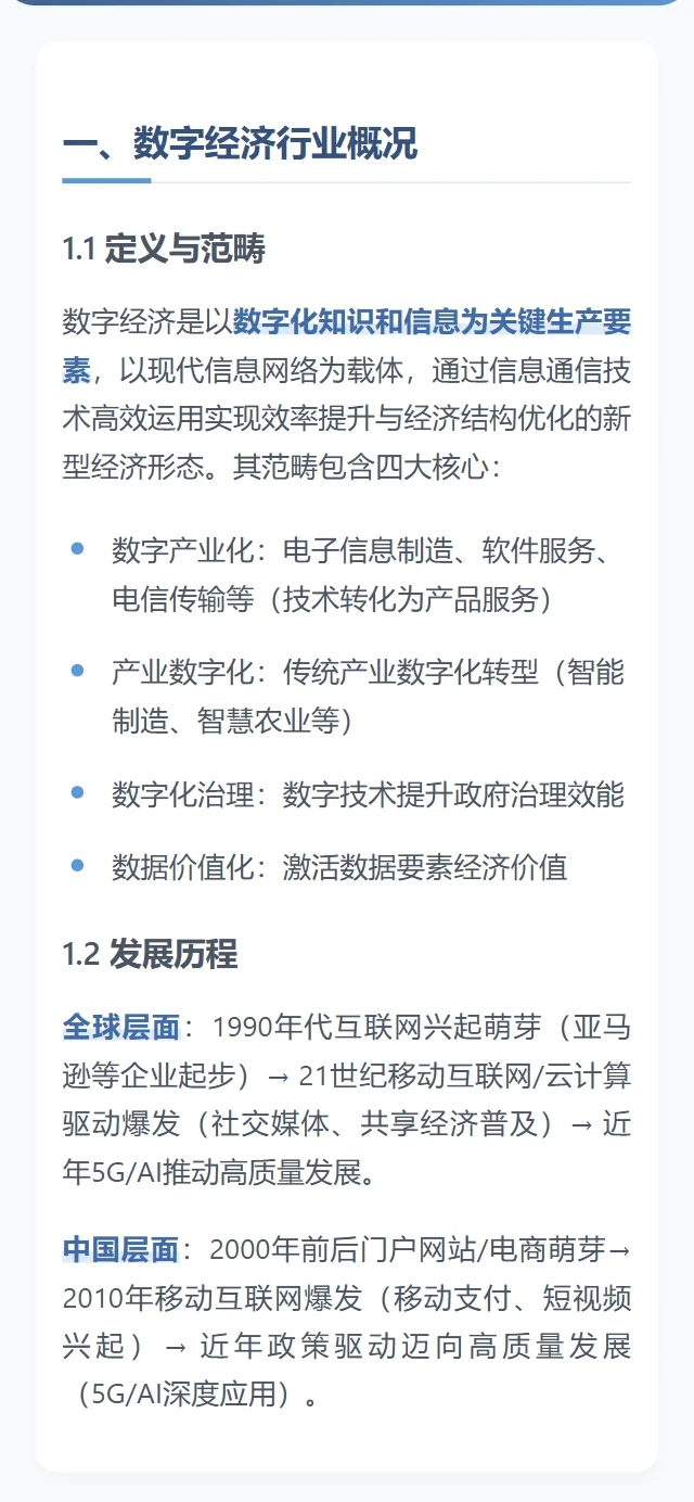 高级数字经济行业分析