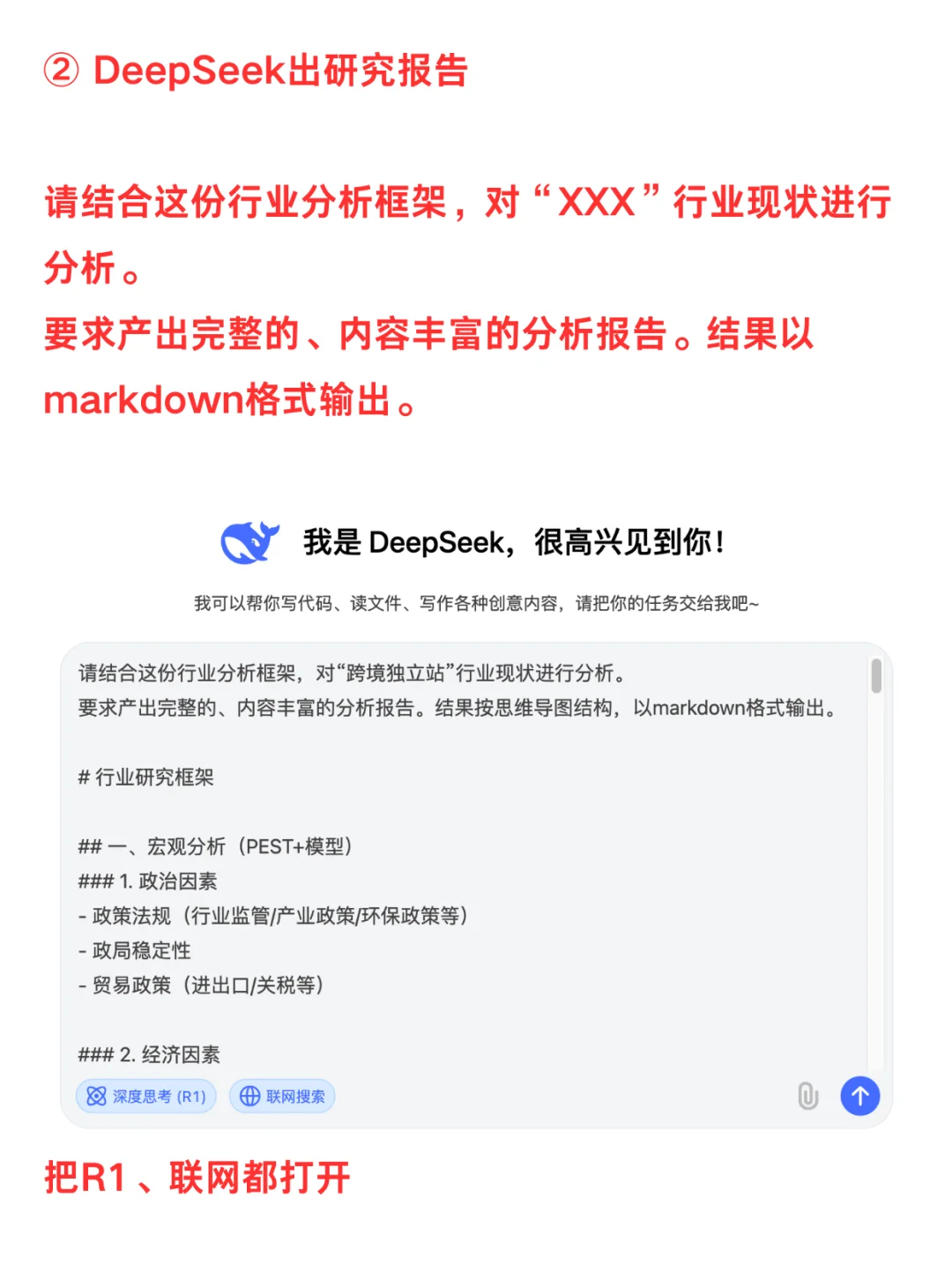 DeepSeek 做行业分析！专业报告+可视化图表
