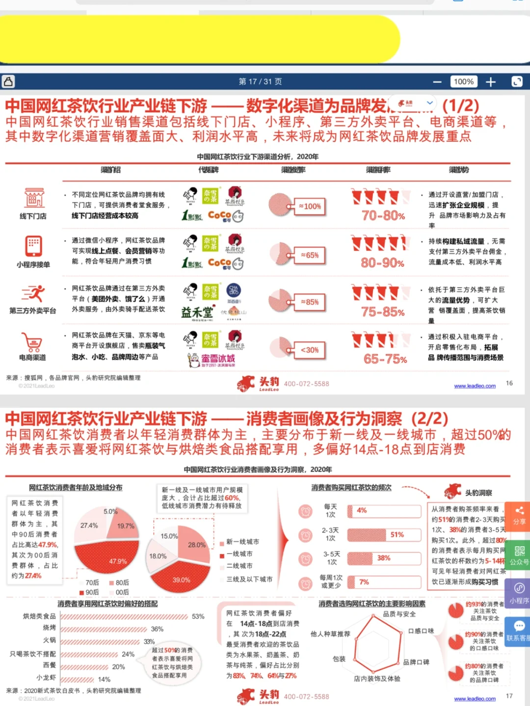 2022新茶饮行业分析报告，战略布局营销策略