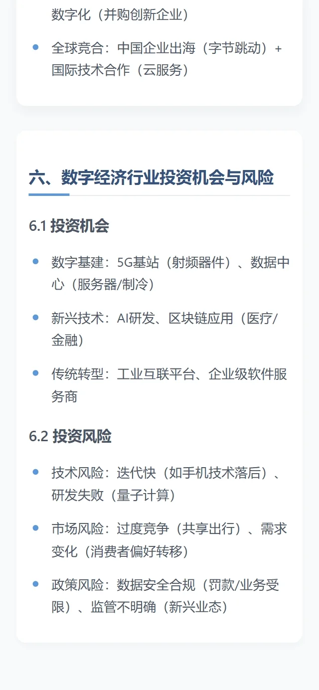 高级数字经济行业分析