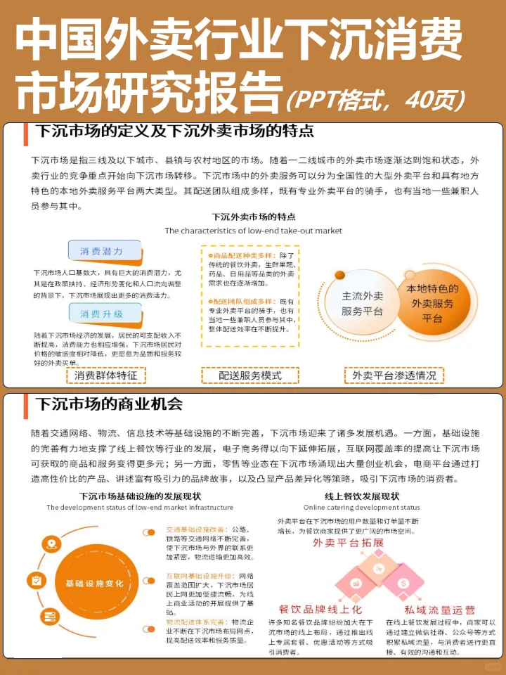 中国外卖行业下沉消费市场研究报告