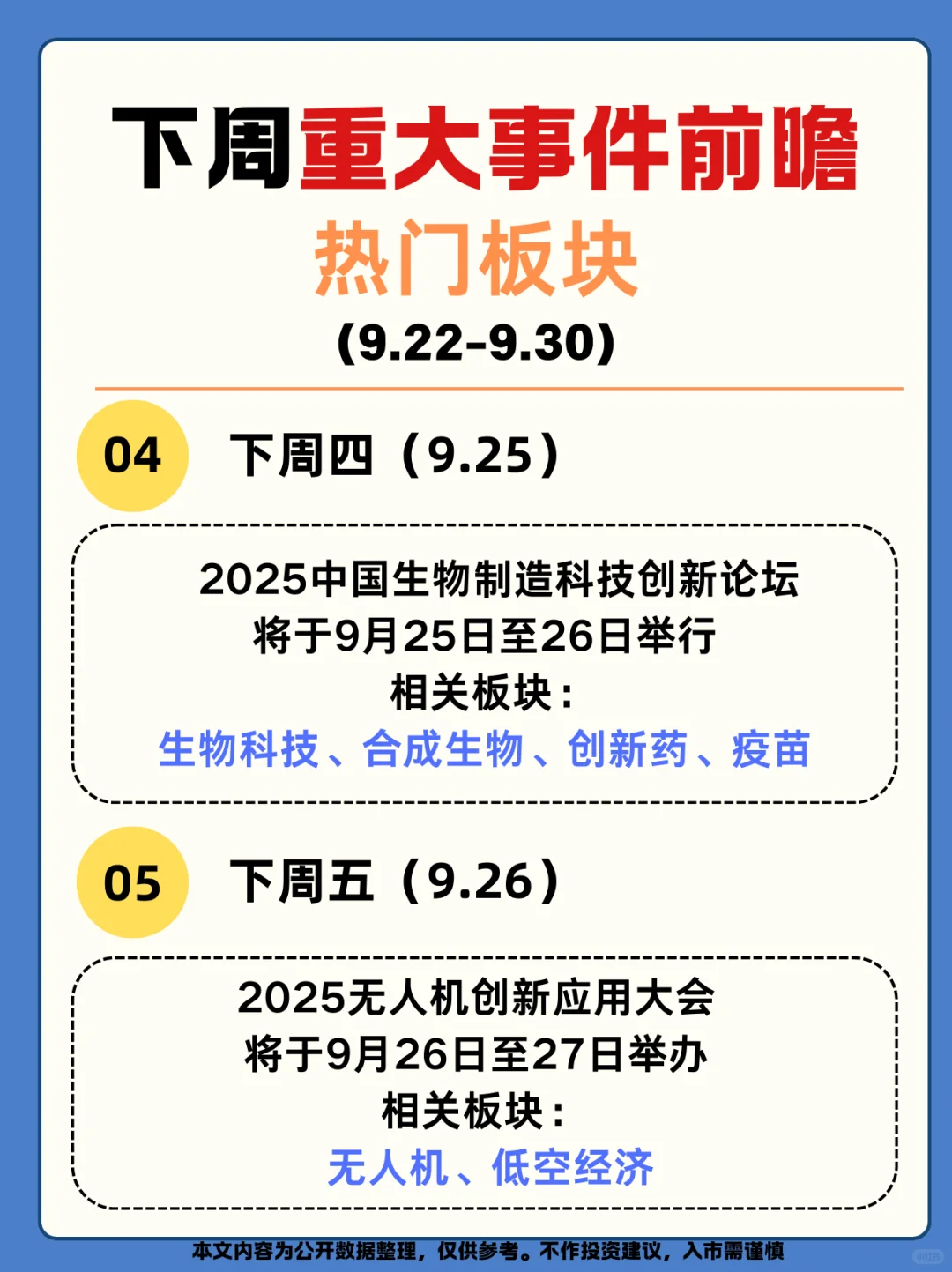 9.22-9.30投资前瞻｜四大主线布局月末行情