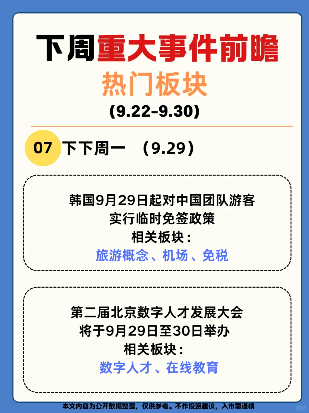 9.22-9.30投资前瞻｜四大主线布局月末行情