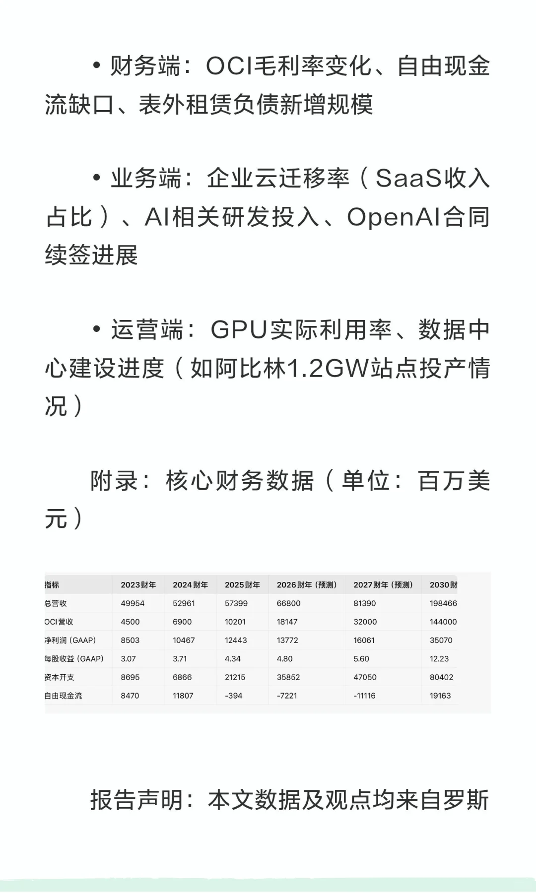 红杉深度研报：“卖出”甲骨文（ORCL）—高
