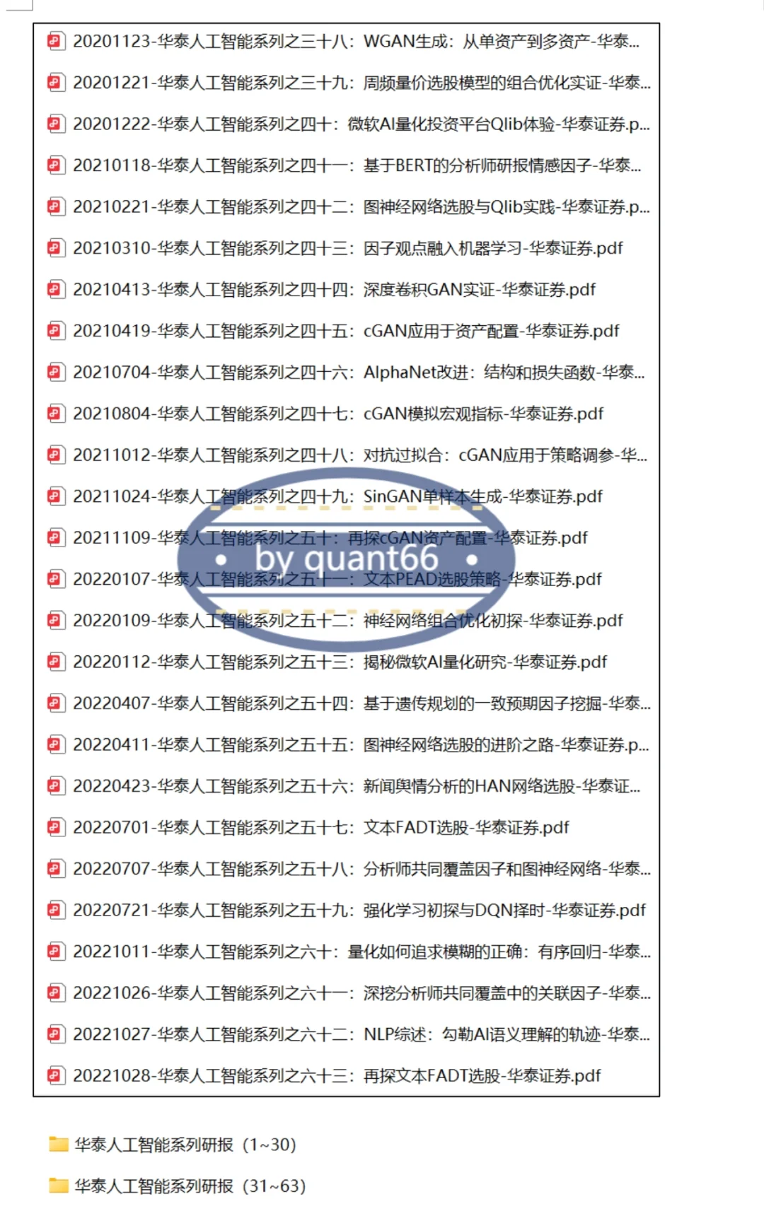 量化多因子研报汇总