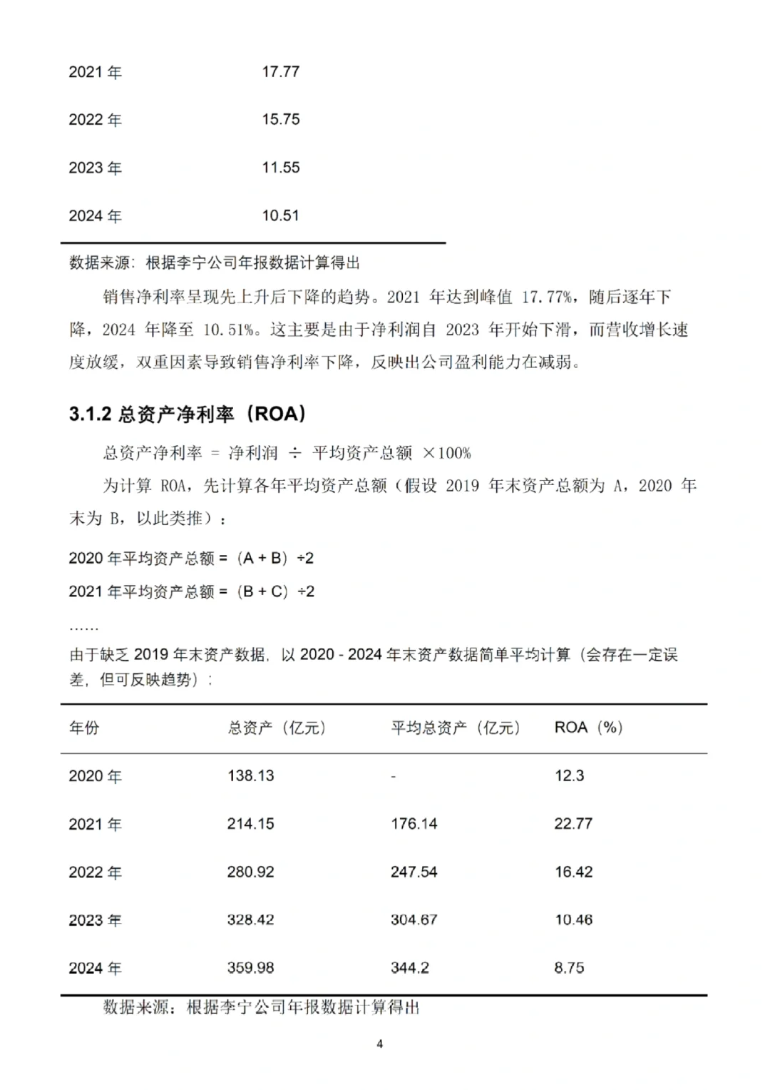 李宁2020-2024年财务分析报告🔥