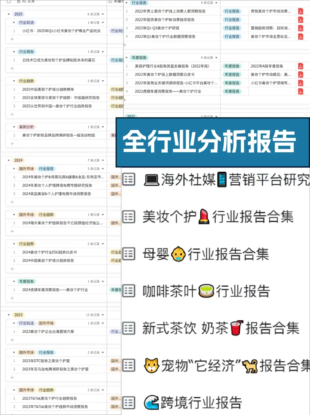 做行业研究报告时找不到资料📄？