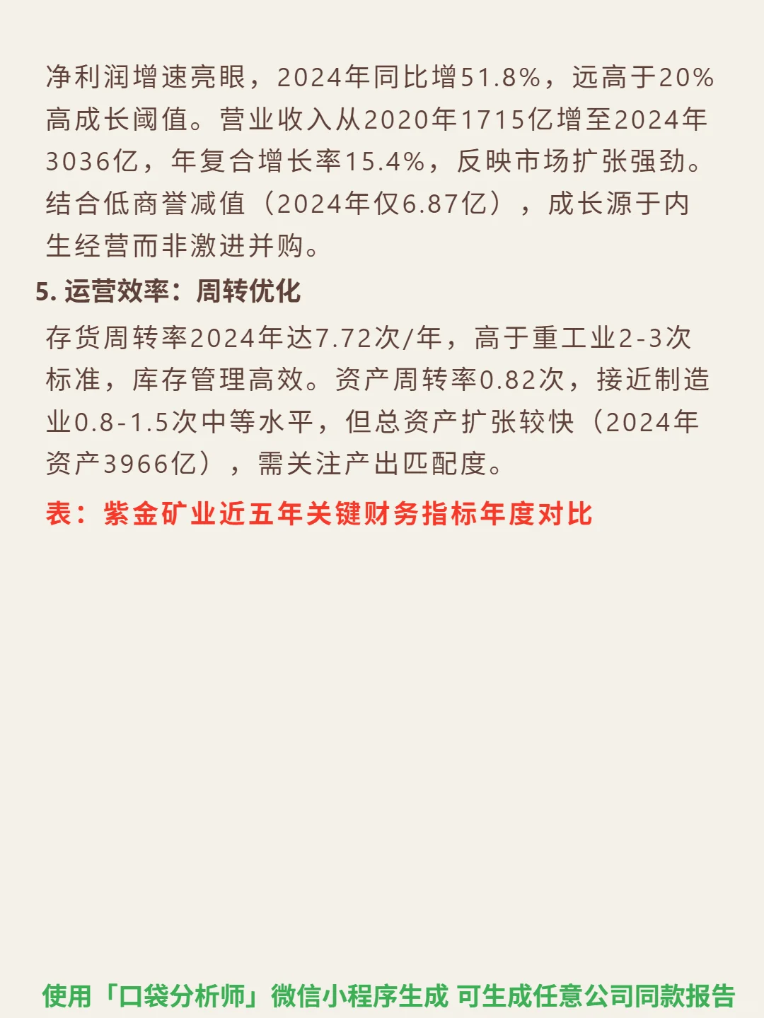 紫金矿业 4000 字深度研报