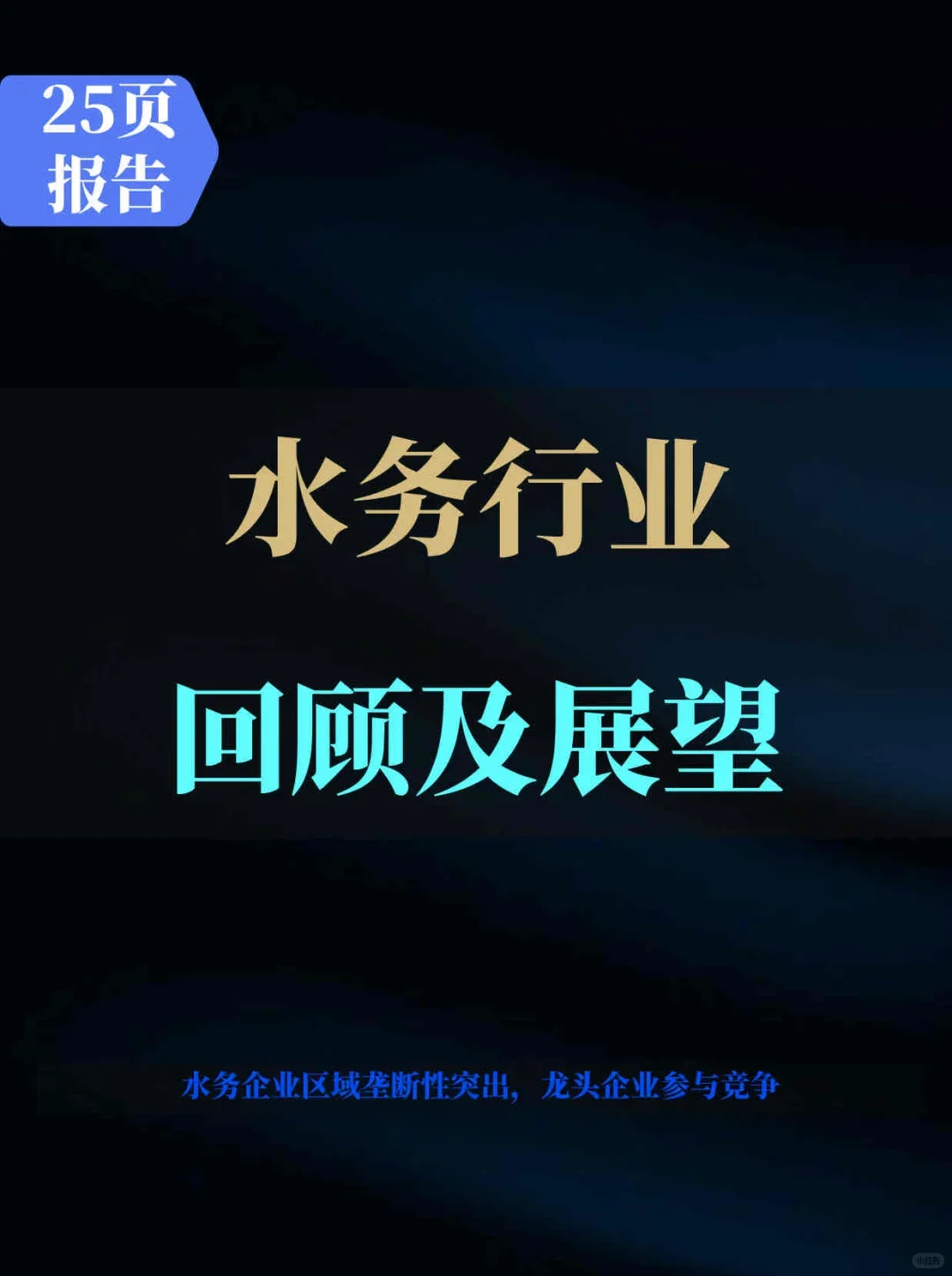 上半年水务行业回顾及展望报告