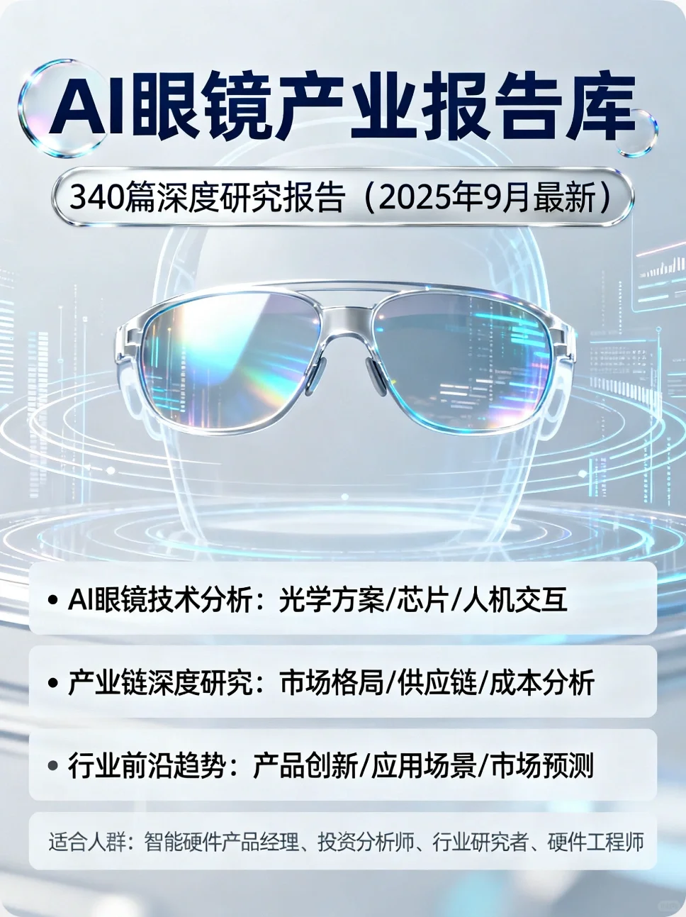 👓AI眼镜深度研报！340篇分析洞见2025产业新