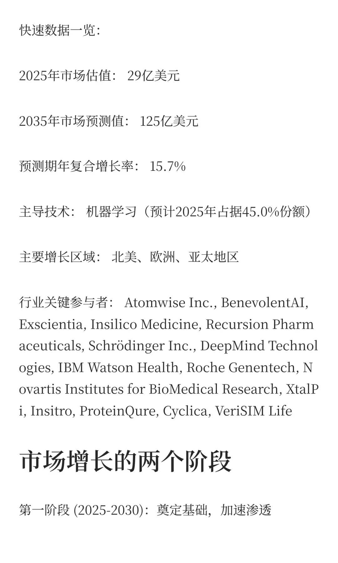 行业报告：未来十年，AI如何重塑新药研发格