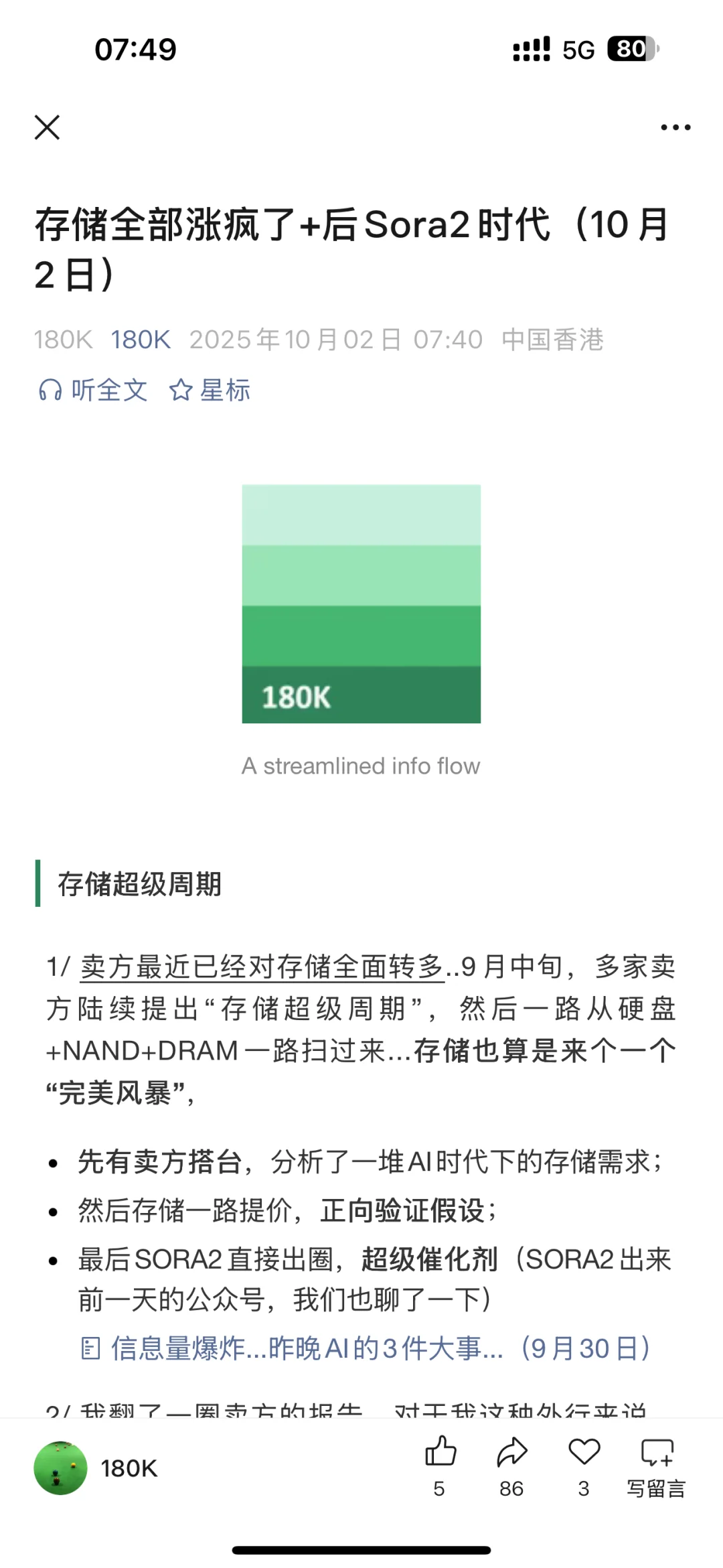 存储全部涨疯了+后Sora2时代（10月2日）