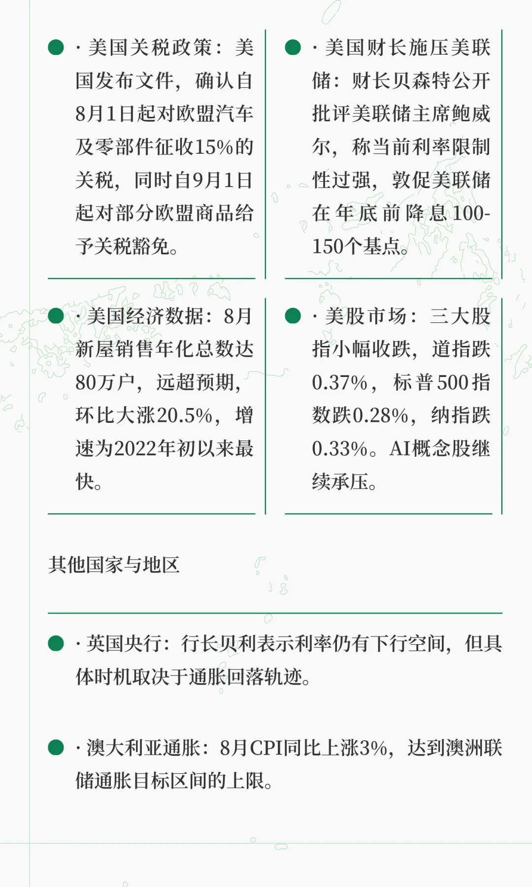 每日全球财经资讯（9.25）