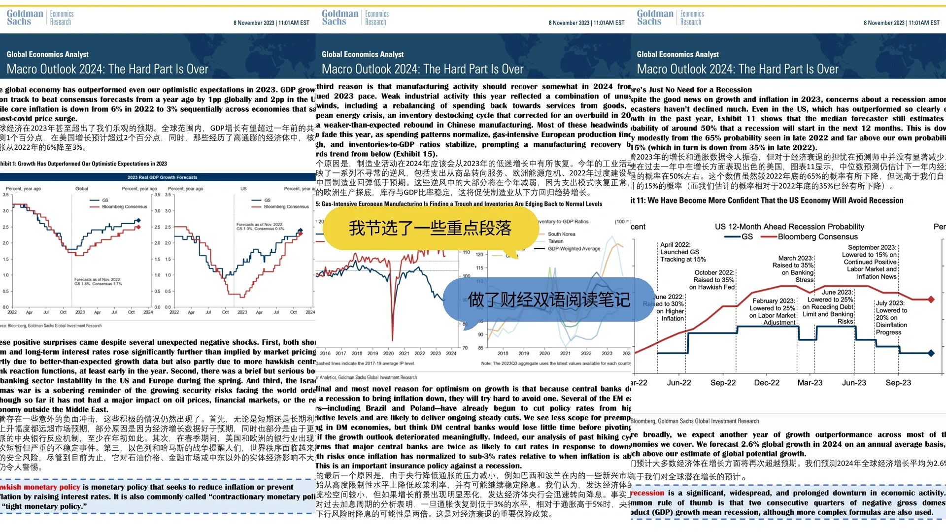 7⃣️篇高盛2024全球经济研报📄高盛财经播客
