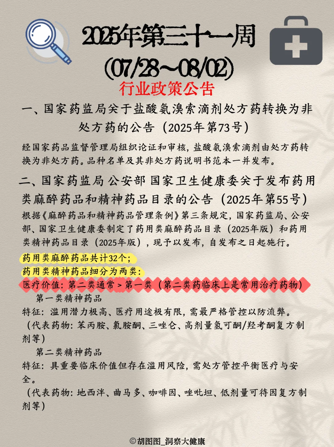 医药行业每周热点🔥：2025 Week31