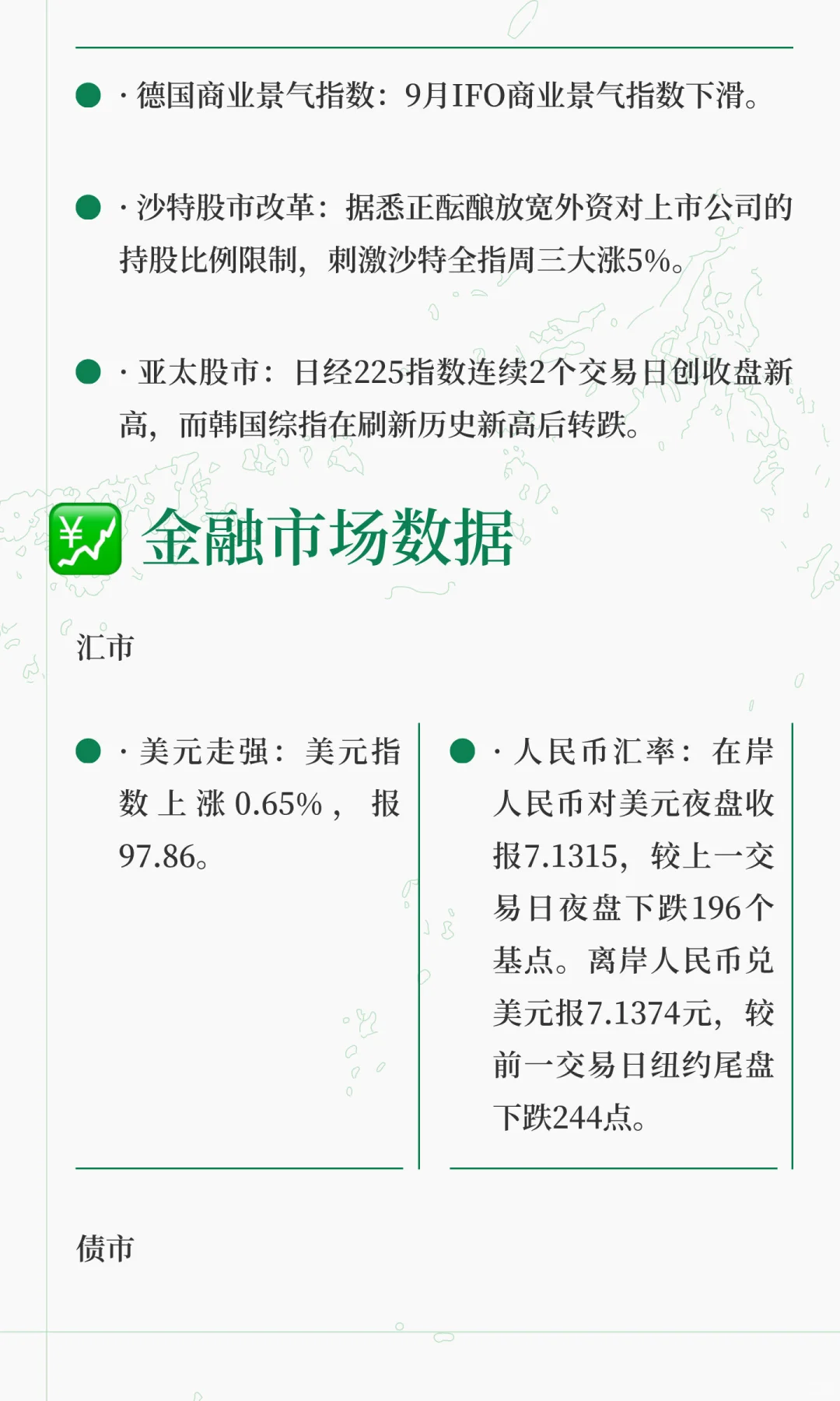 每日全球财经资讯（9.25）