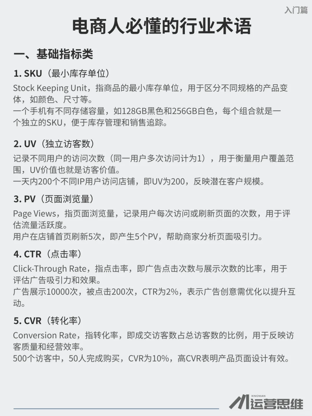 电商人必懂的行业术语和底层逻辑