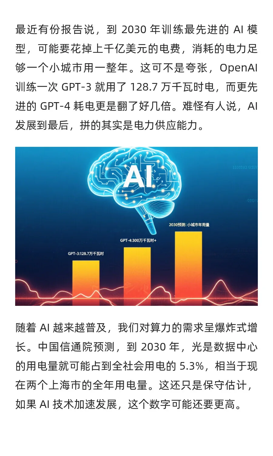 AI 的尽头是电力，电力的尽头是储能