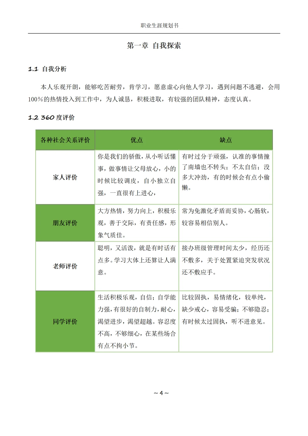 大学生职业生涯规划大赛一等奖模版，直接抄