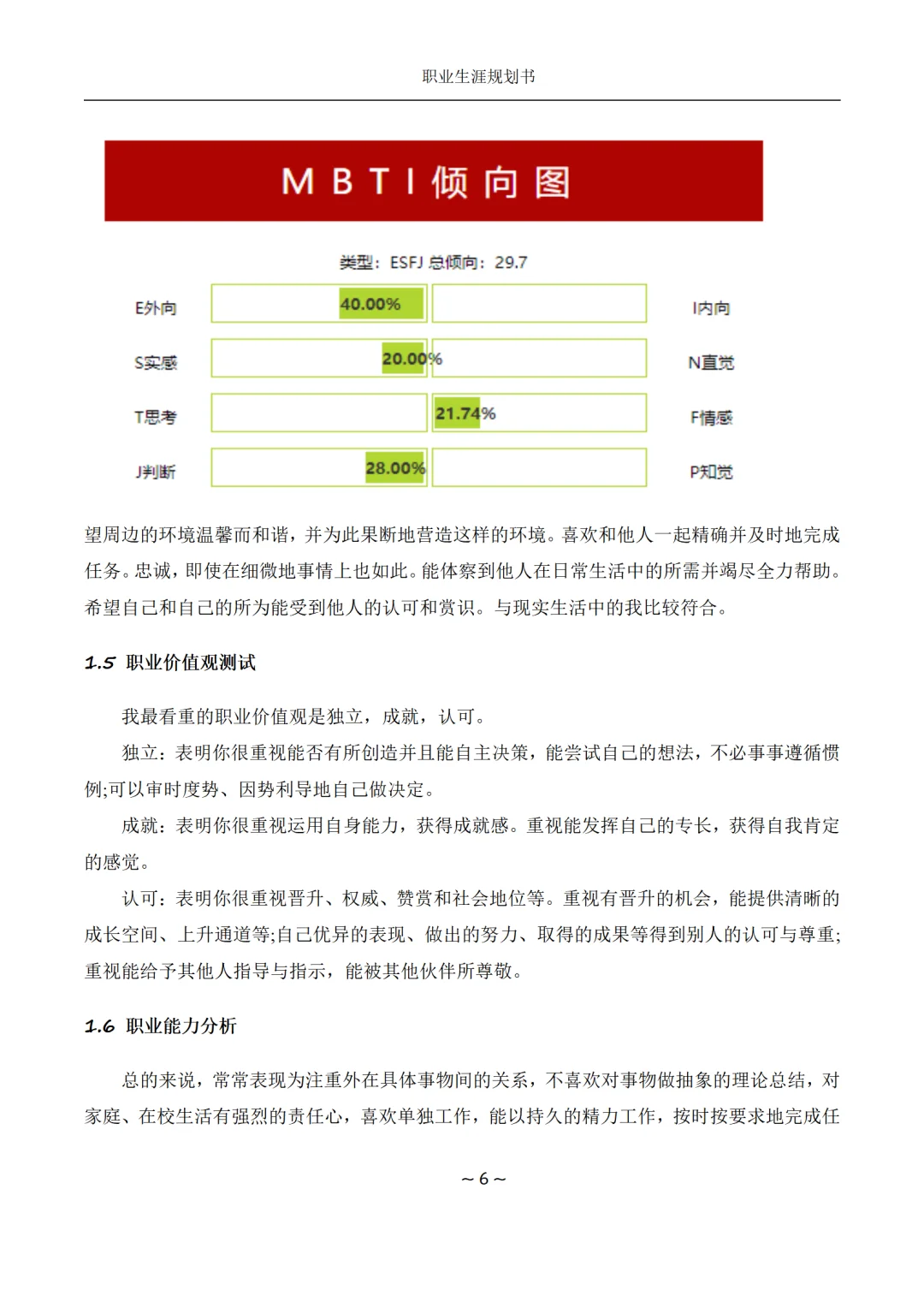 大学生职业生涯规划大赛一等奖模版，直接抄