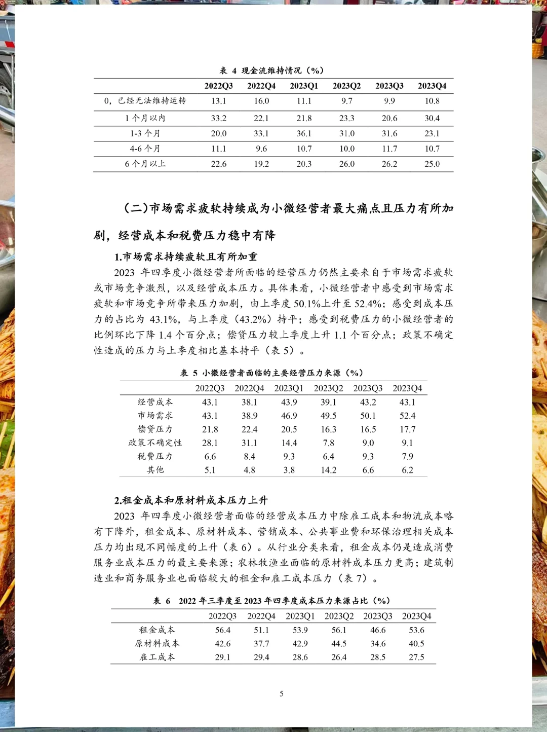 餐饮资料分享｜2023年Q4小微经营者调查报告