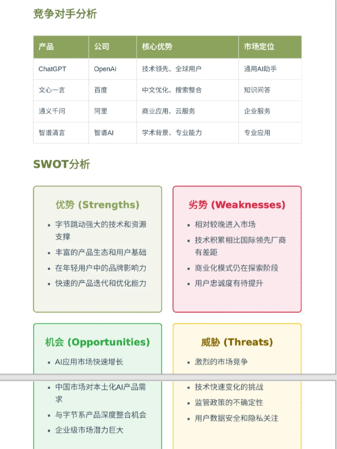 豆包产品分析报告2/100个AI产品分析深度