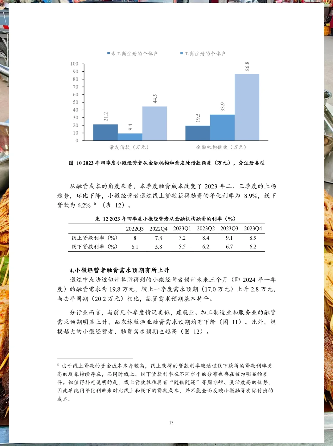 餐饮资料分享｜2023年Q4小微经营者调查报告
