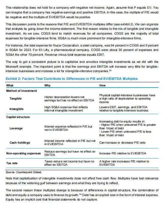 大摩估值倍数研报解读，投行面试直接抄！