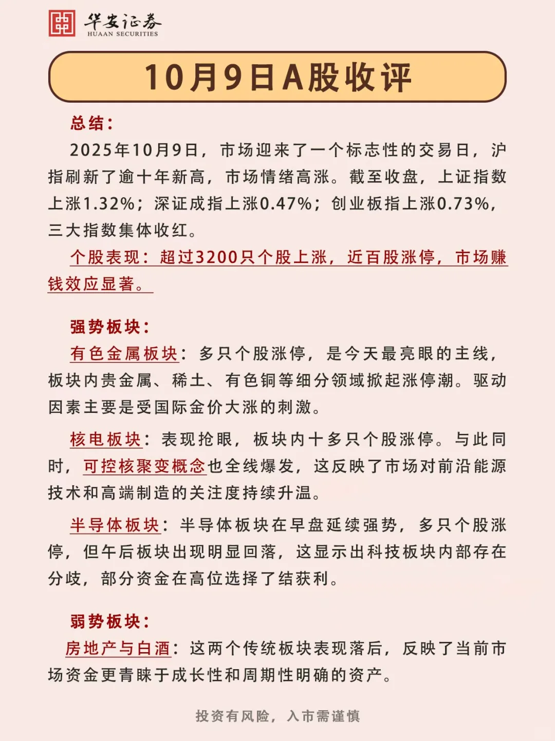 10.9股市收评及后期展望