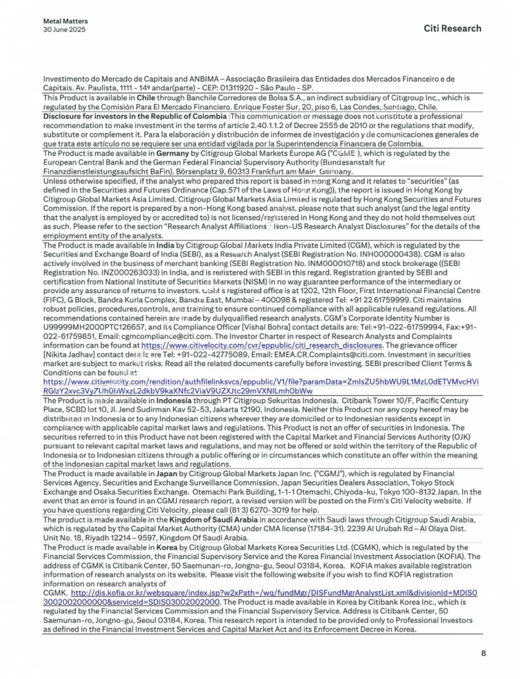 花旗研报 明年下半年金价开始回落