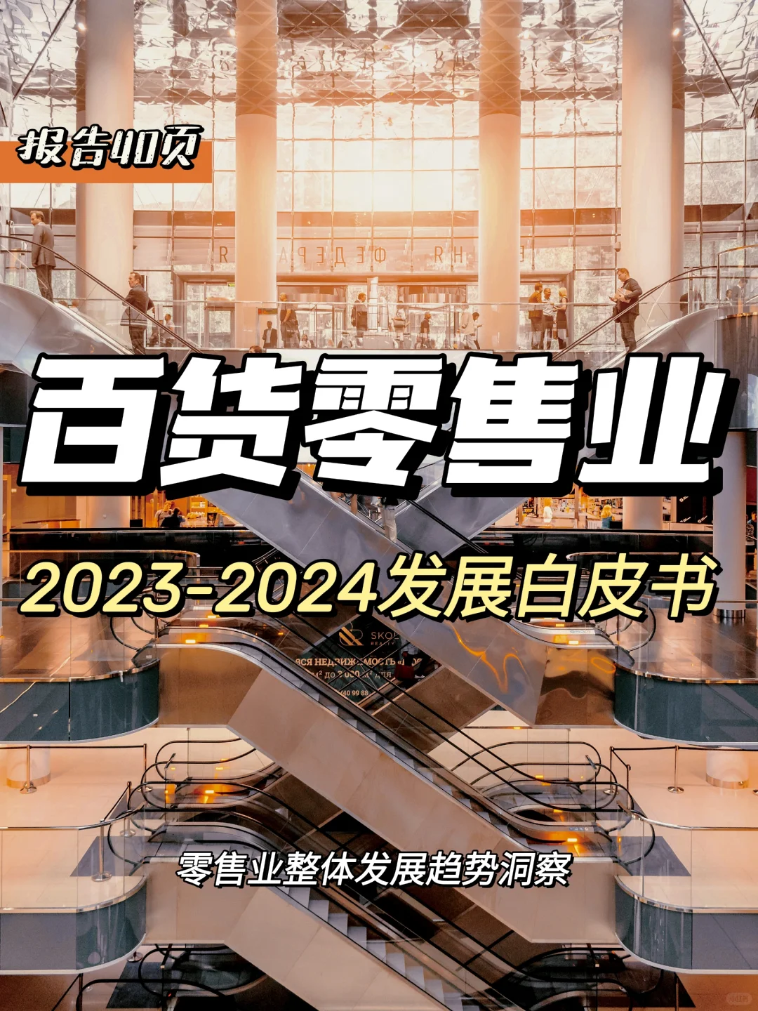 每日分享行业报告：百货零售业发展白皮书