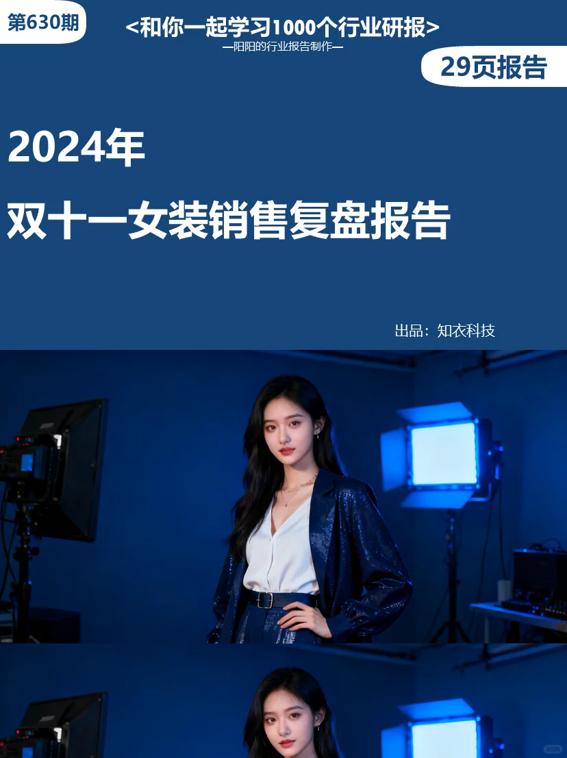 👗2024年双十一女装销售复盘报告