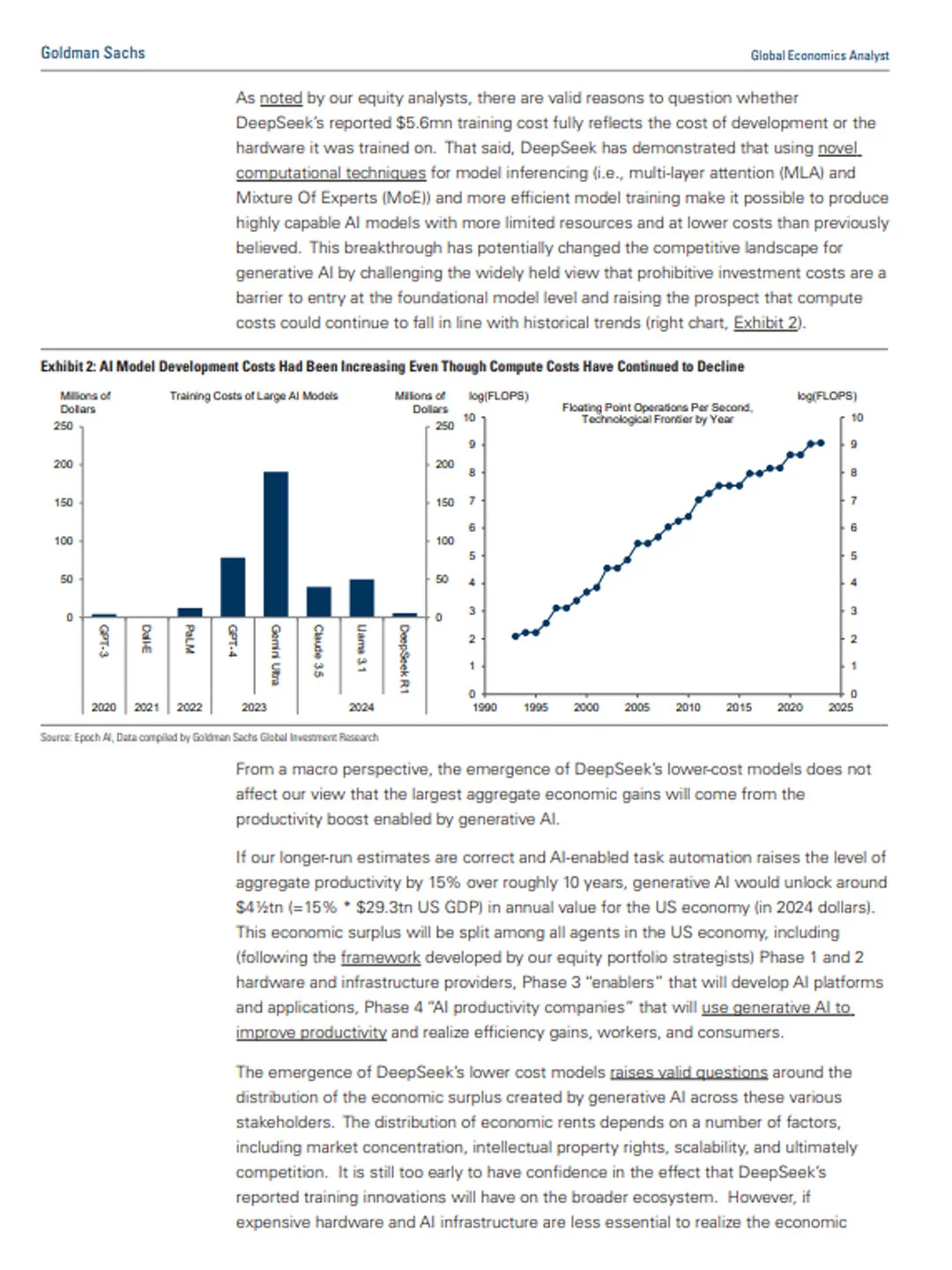 高盛研报对Deepseek的分析真的太清晰了！