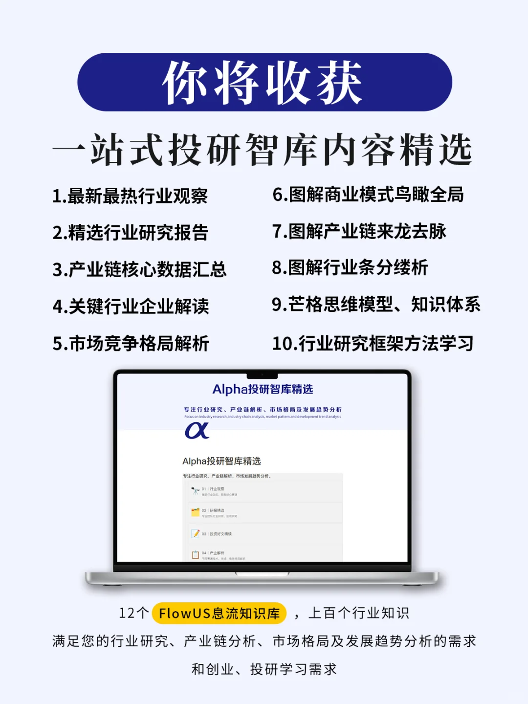 精选智库新知，提升行业洞察｜投研认知成长