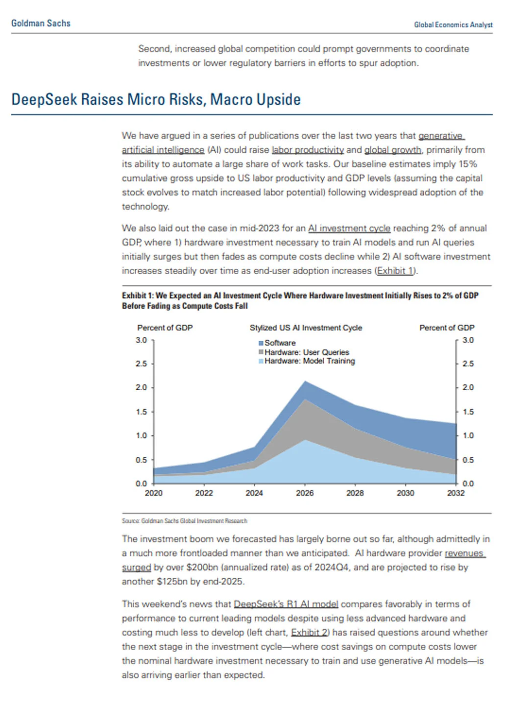高盛研报对Deepseek的分析真的太清晰了！