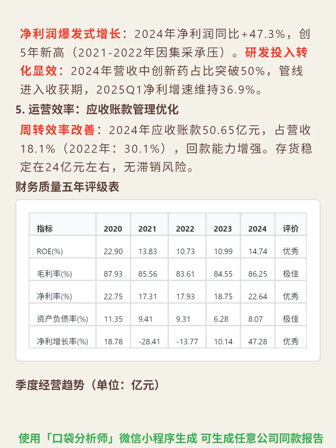恒瑞医药 4000 字深度研报