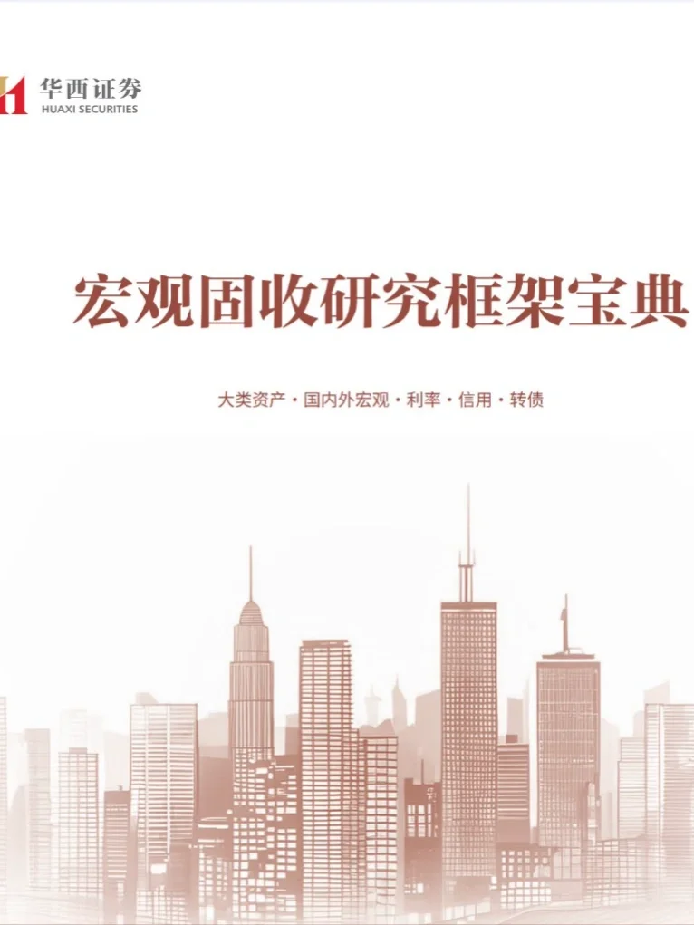 华西固收2025年培训研究框架合集（PDF+视频）
