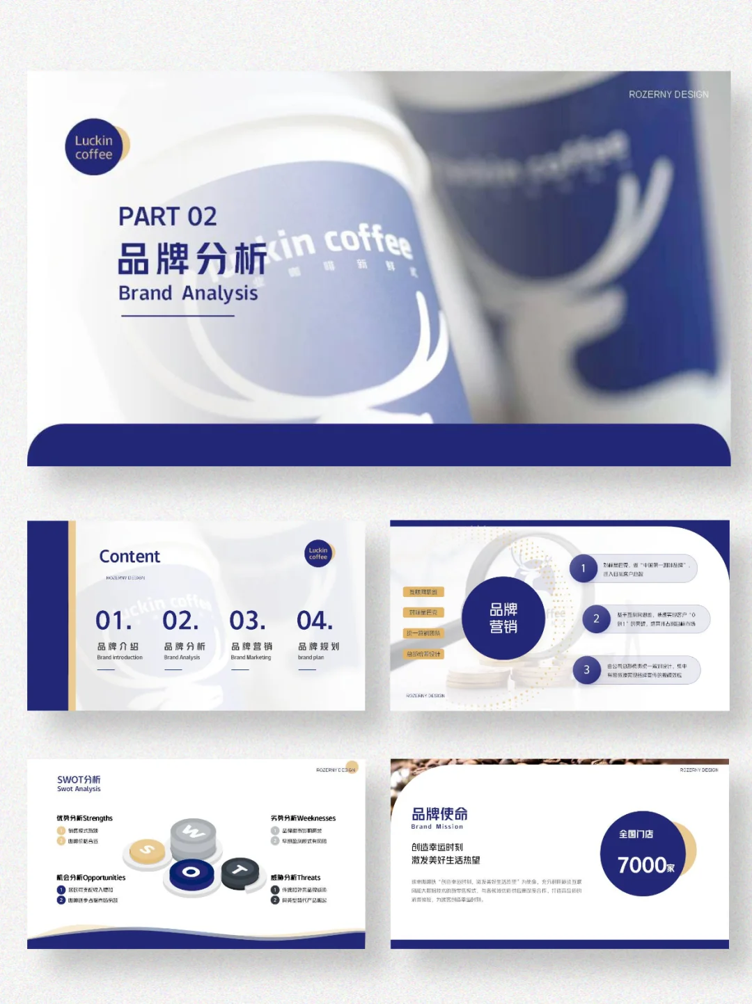 瑞幸咖啡品牌营销策略分析PPT模板,文末下载