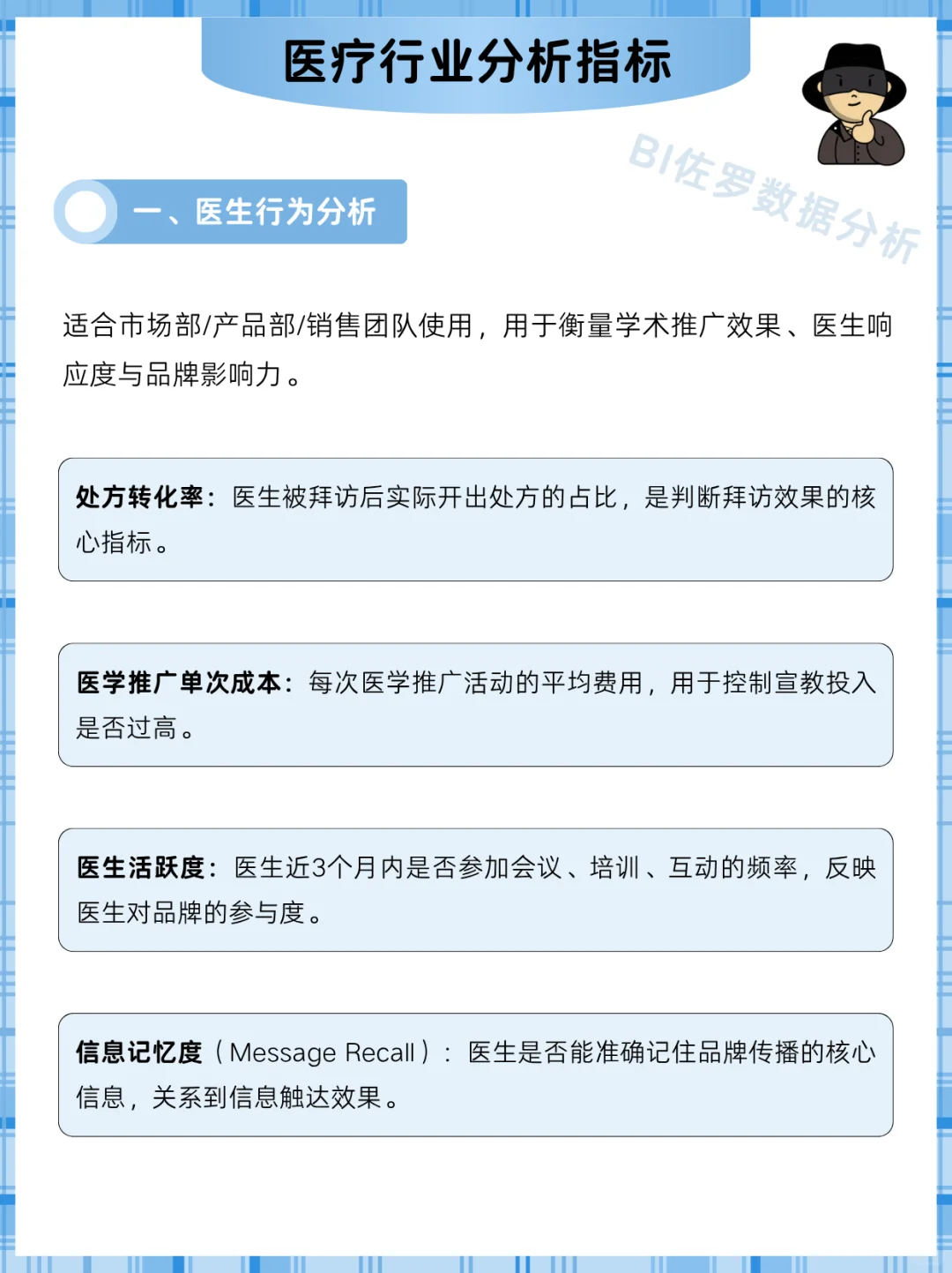 终于有人把医 疗行业关键分析指标讲清楚了