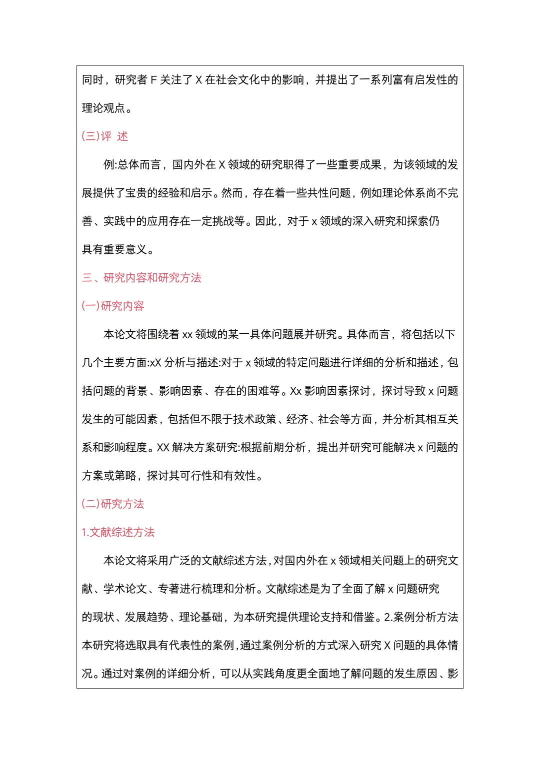 我开题报告两个小时就写完了哈哈哈