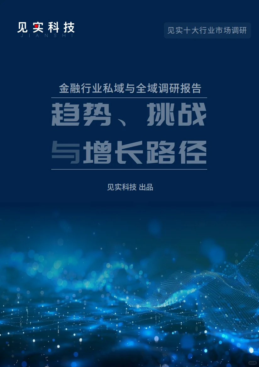 见实科技十大行业调研报告，私域付费查看