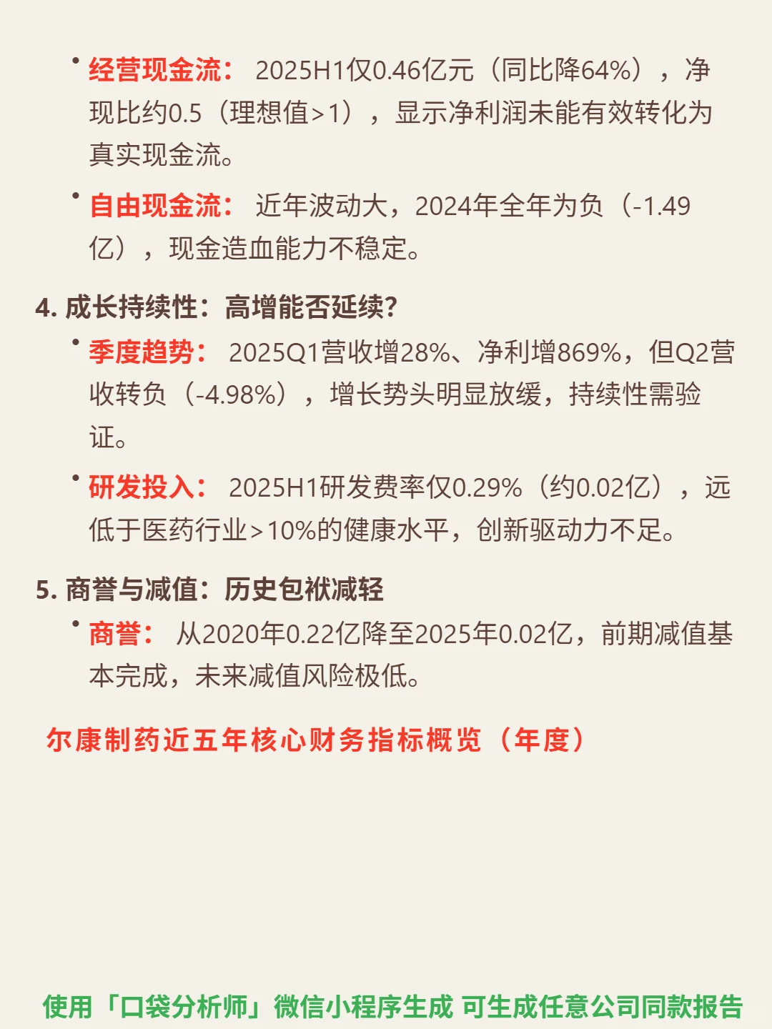 尔康制药 4000 字深度研报